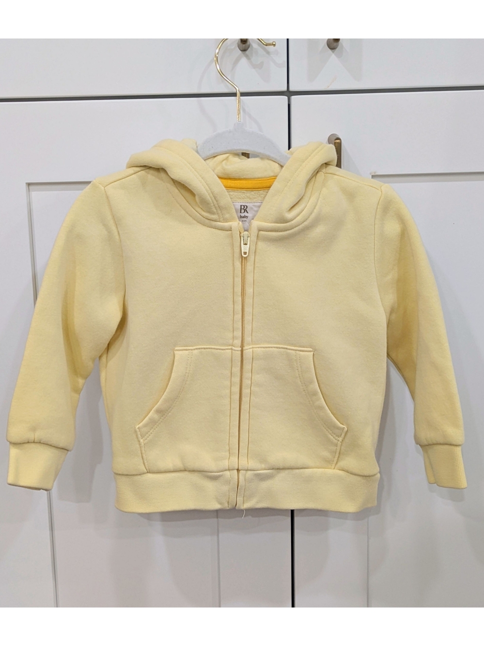 Banana Republic Baby Zip-Up Hoodie Sweatshirt - Light Yellow
